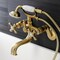 Kingston Brass KS226SB Wall Mount Tub Faucet with Hand Shower, Brushed Brass KS226SB - alternate 5